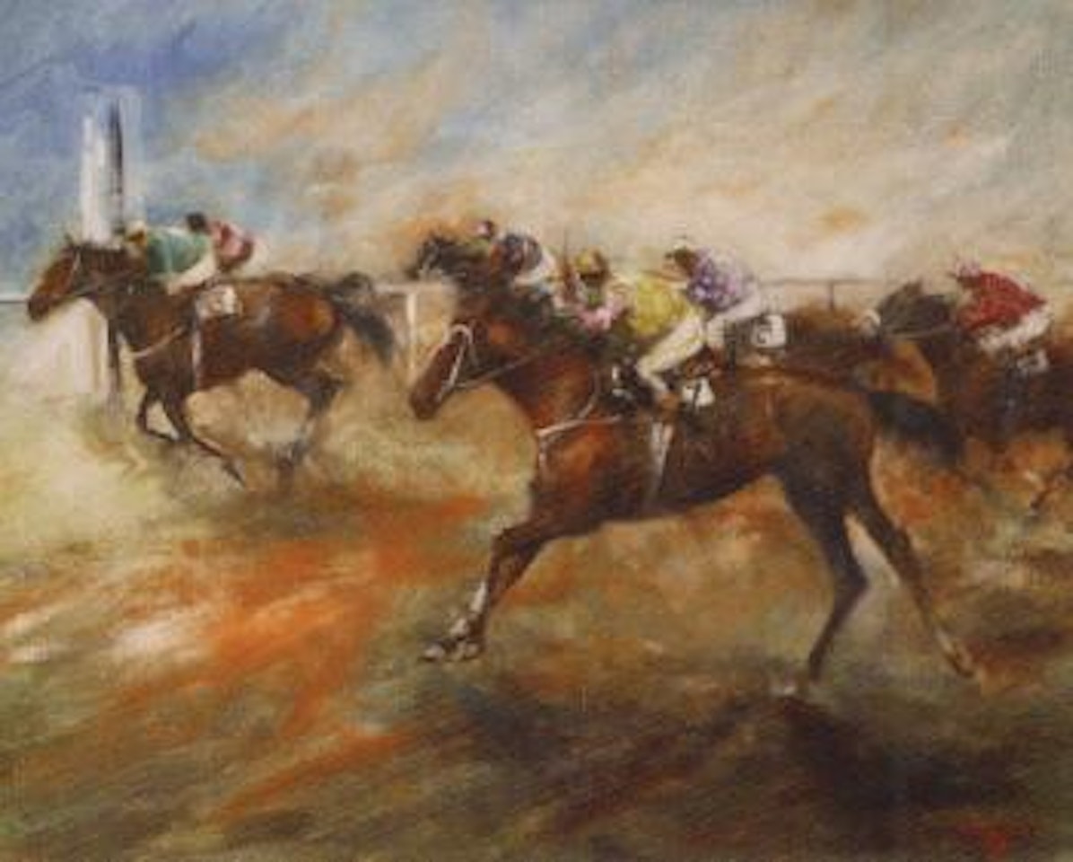 At the finish by Hugh Sawrey