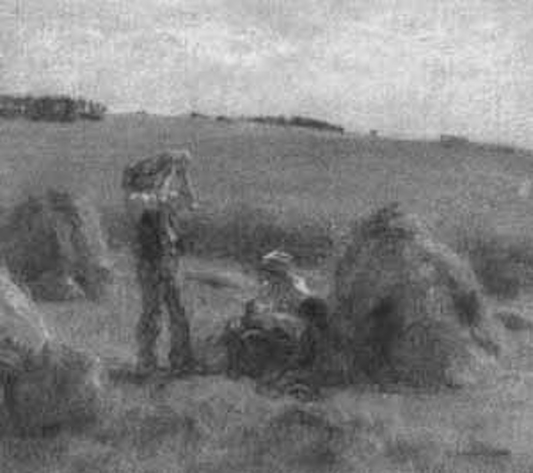La famille en moisson by Léon Augustin Lhermitte