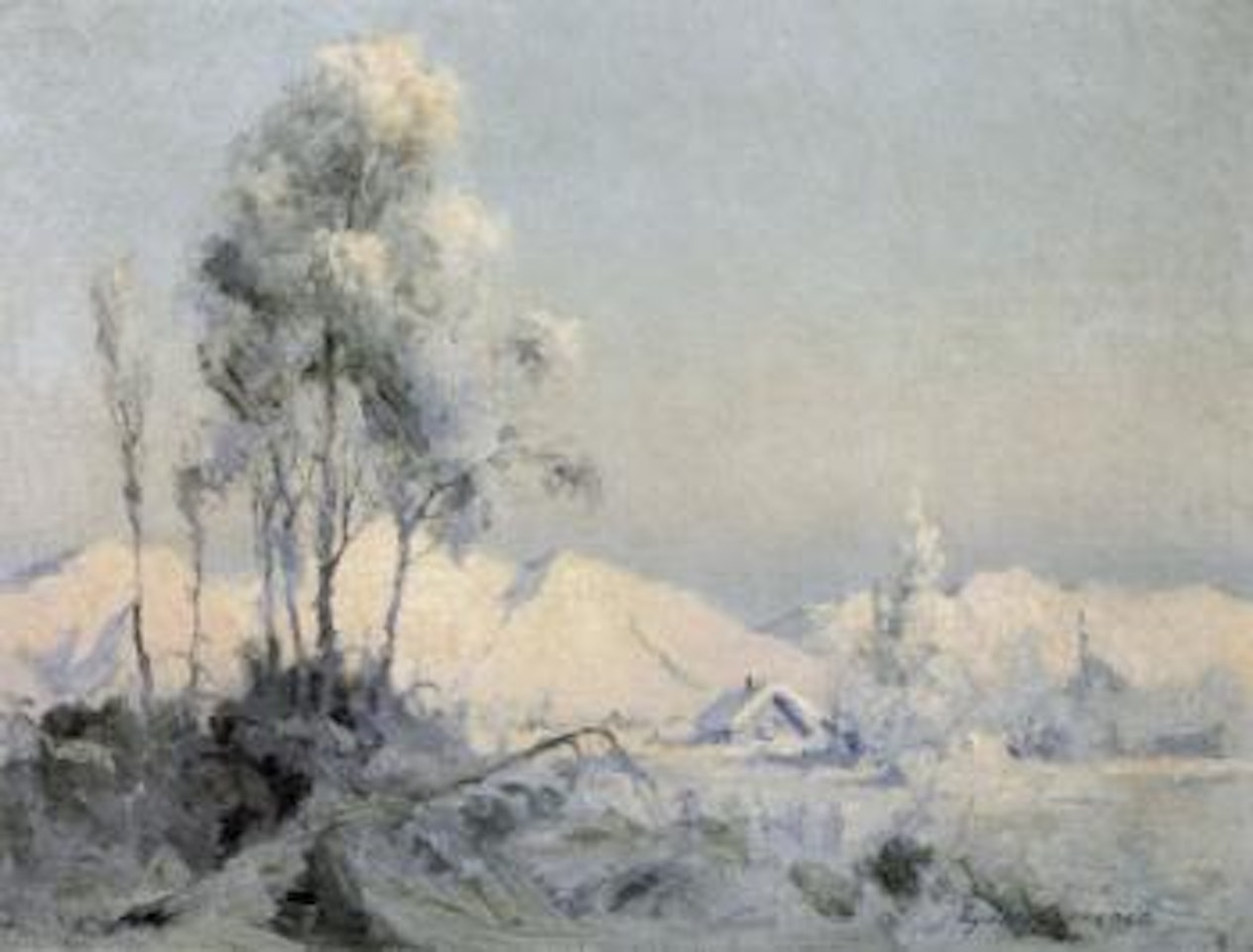 Early snow by Sydney Mortimer Laurence