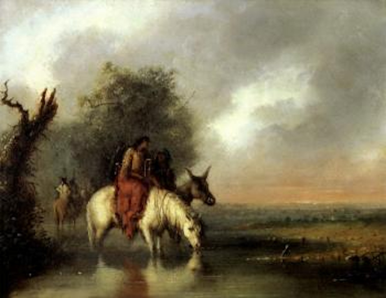 Scene on the Big Sandy River by Alfred Jacob Miller