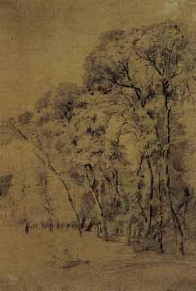Les arbres a Saint Cloud by Théodore Rousseau