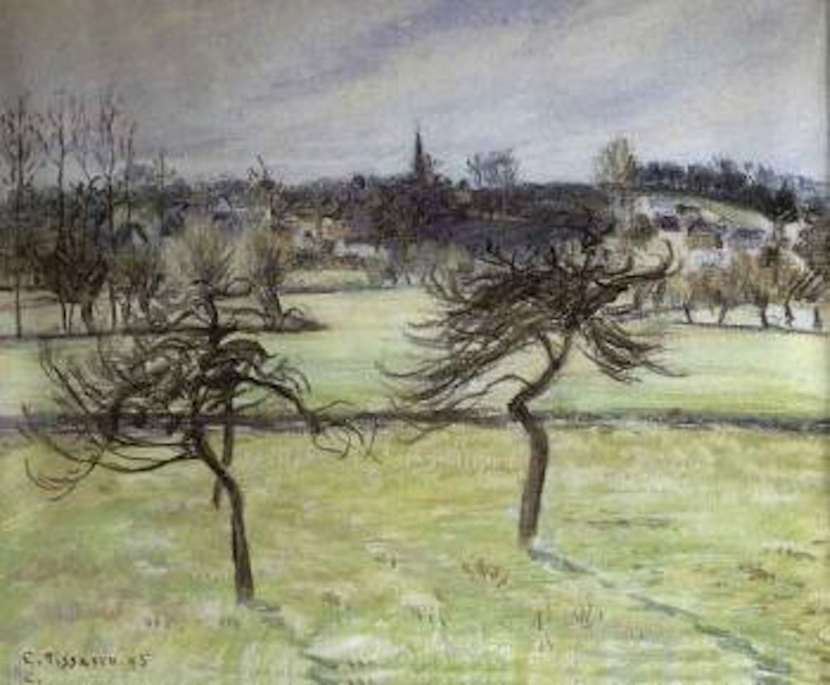 Paysage d'hiver a Eragny by Camille Pissarro