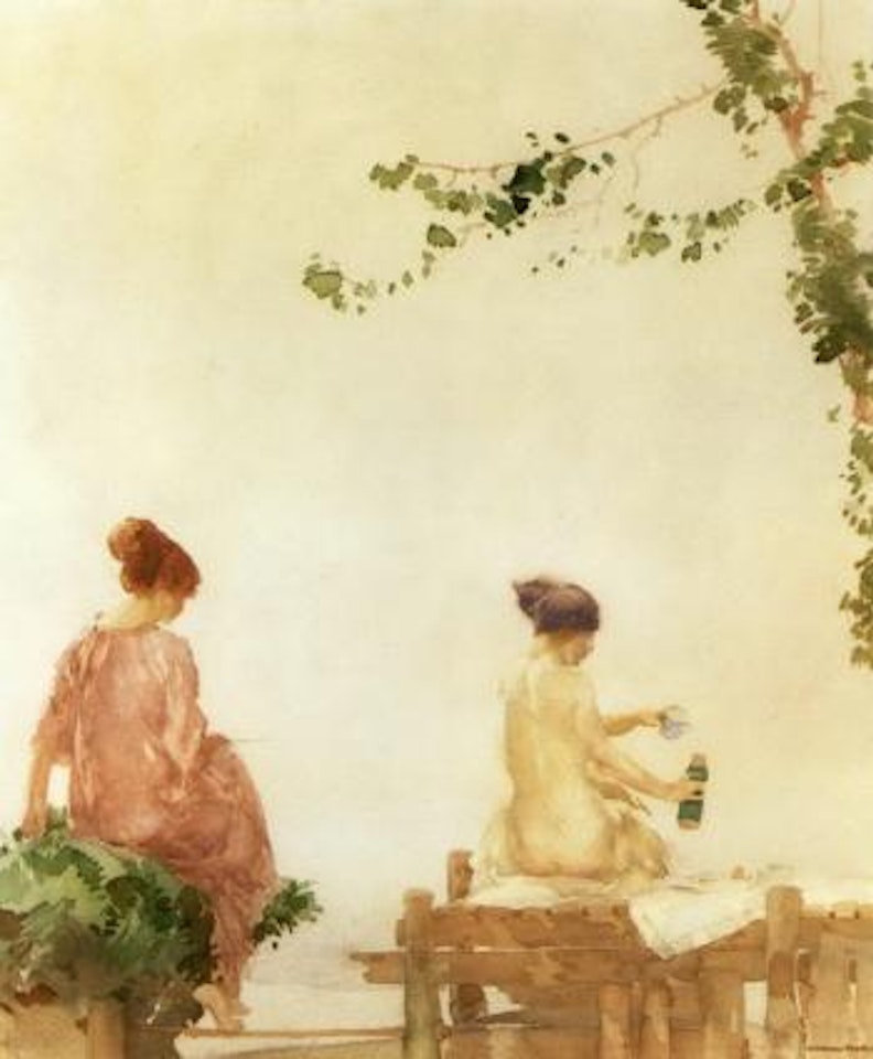 Bathers picnic by William Russell Flint