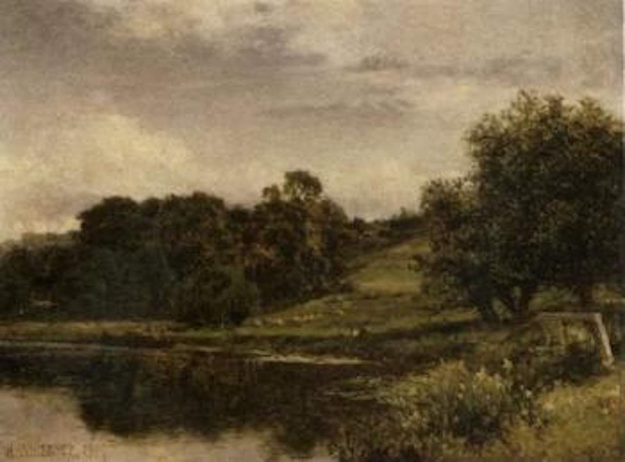 On the Thames at Shillingford by Benjamin Williams Leader