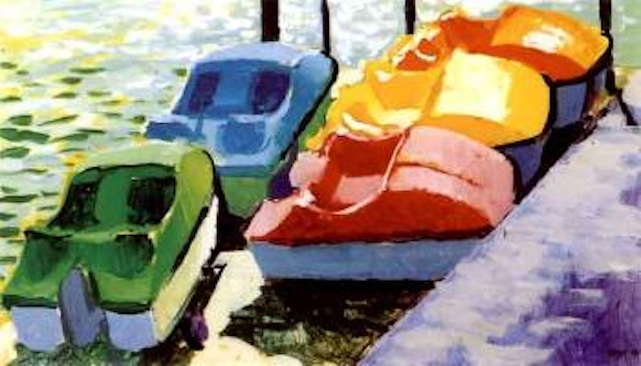 Paddle boats by Michael Smither