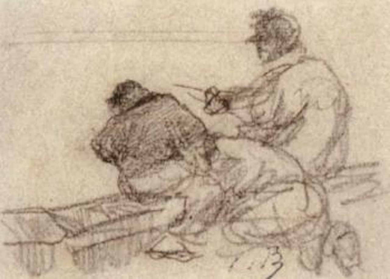 Les jeunes pecheurs by Eugène Boudin