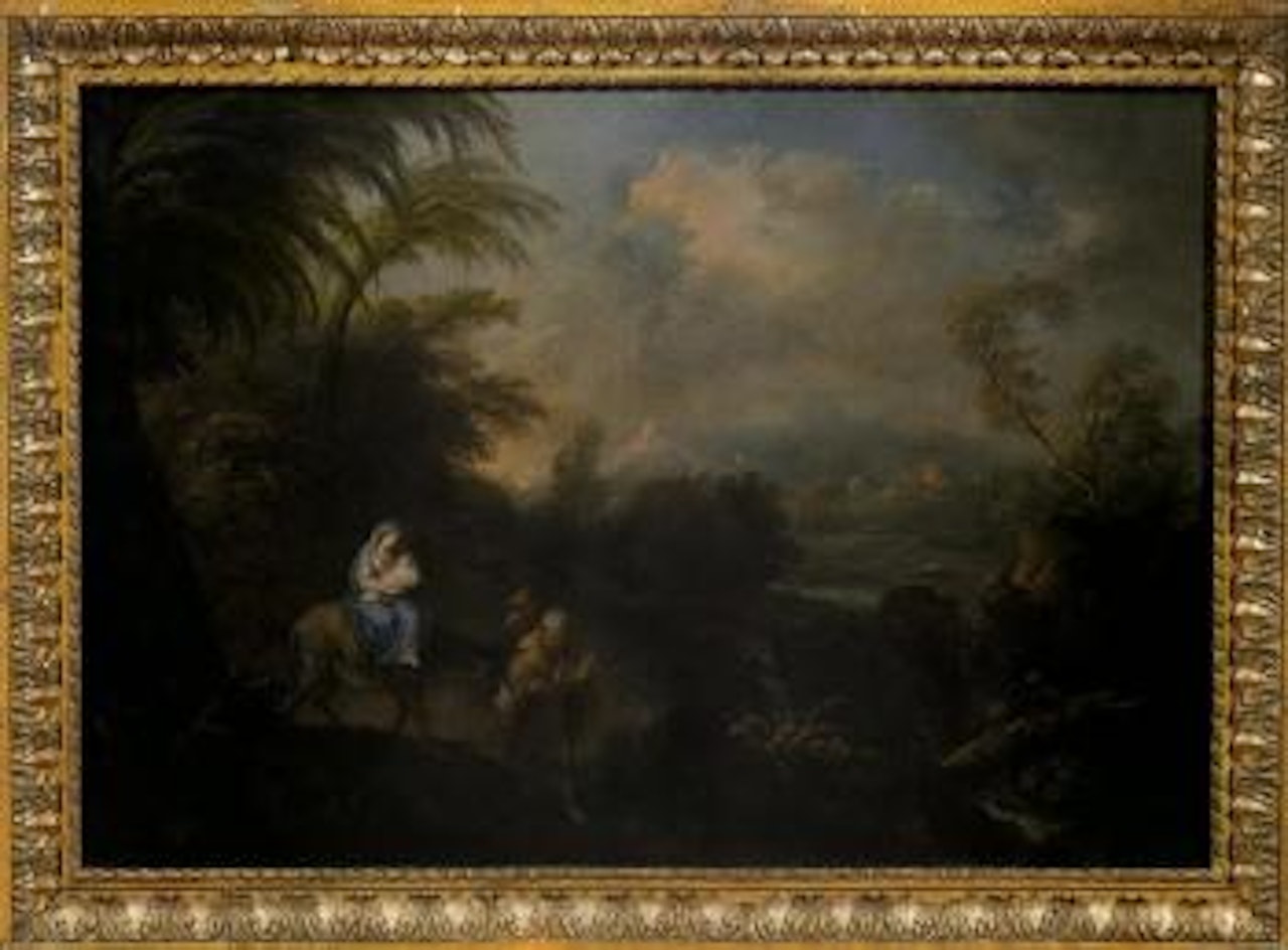 Paesaggio con la fuga in Egitto by Francesco Zuccarelli