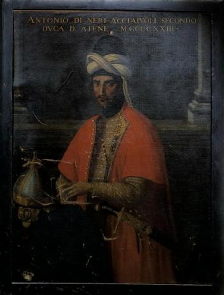 Antonio di Neri Acciaiuoli, secondo Duca d'Atene, in costume moresco by Florentine School