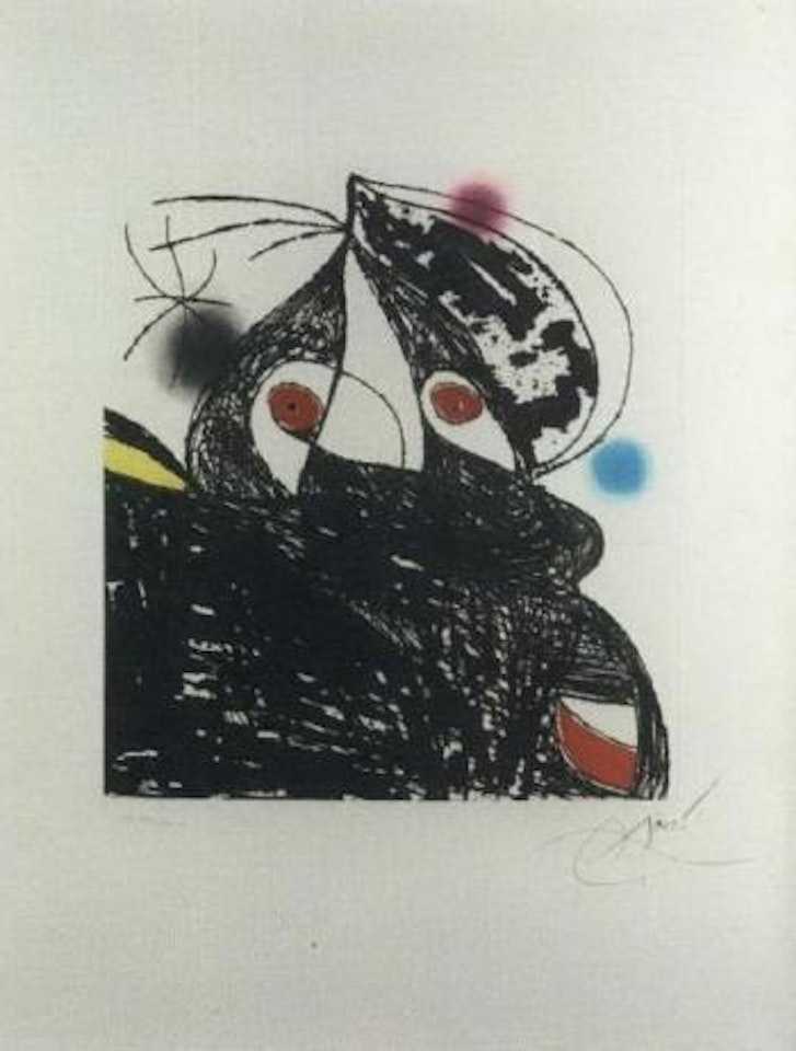Personaje romantico by Joan Miró