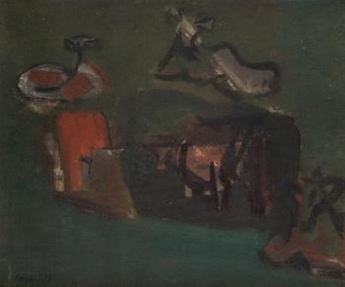 Vacas en un prado by Francisco Bores