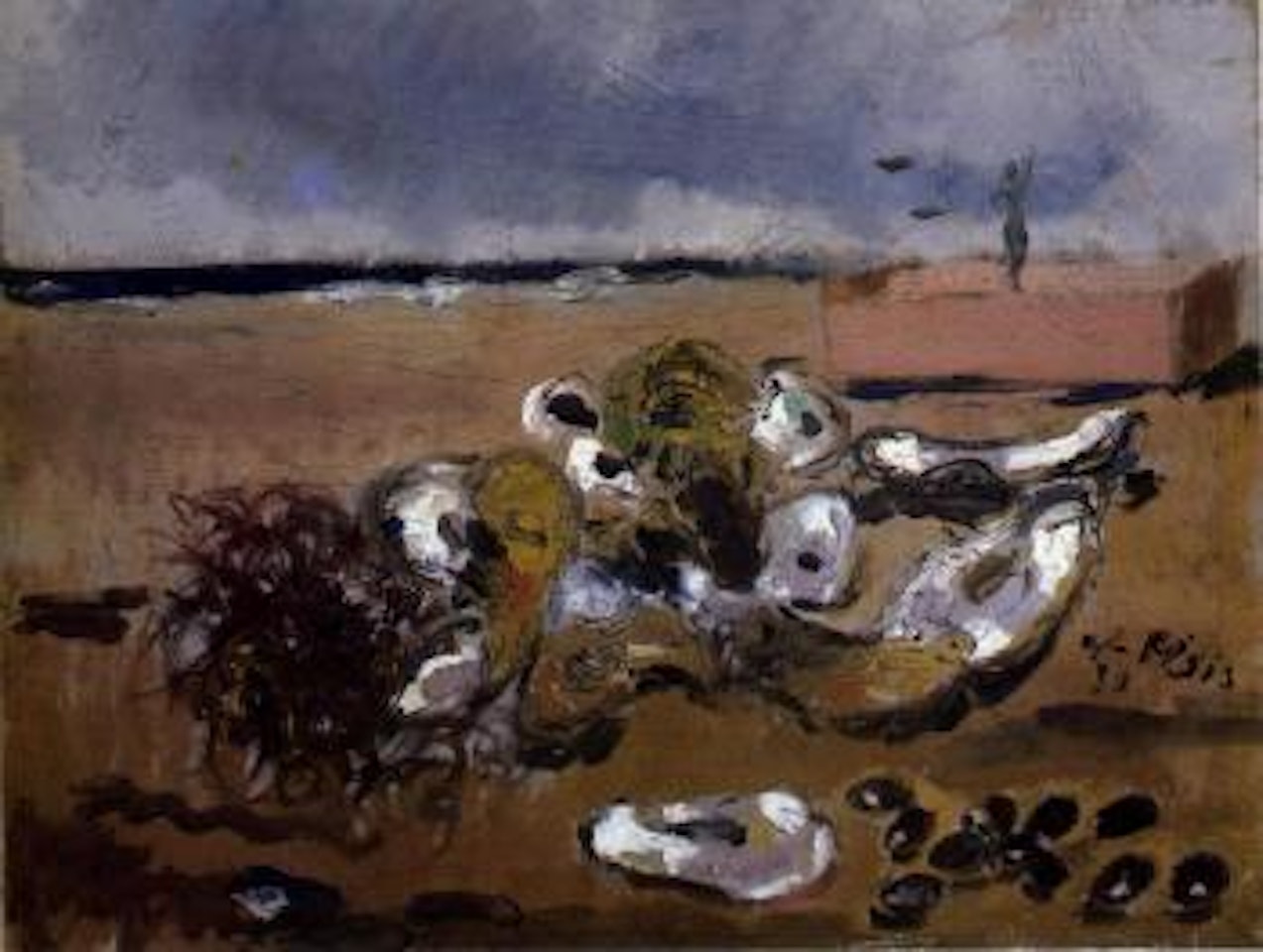 Natura morta in riva al mare by Filippo de Pisis