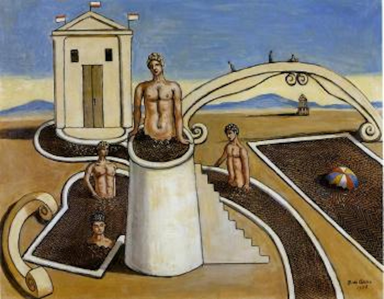 Mysterious bathers by Giorgio de Chirico