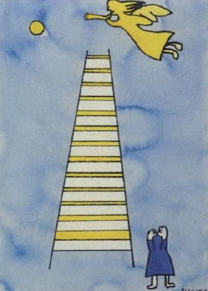 Calling to angels by Charles Blackman