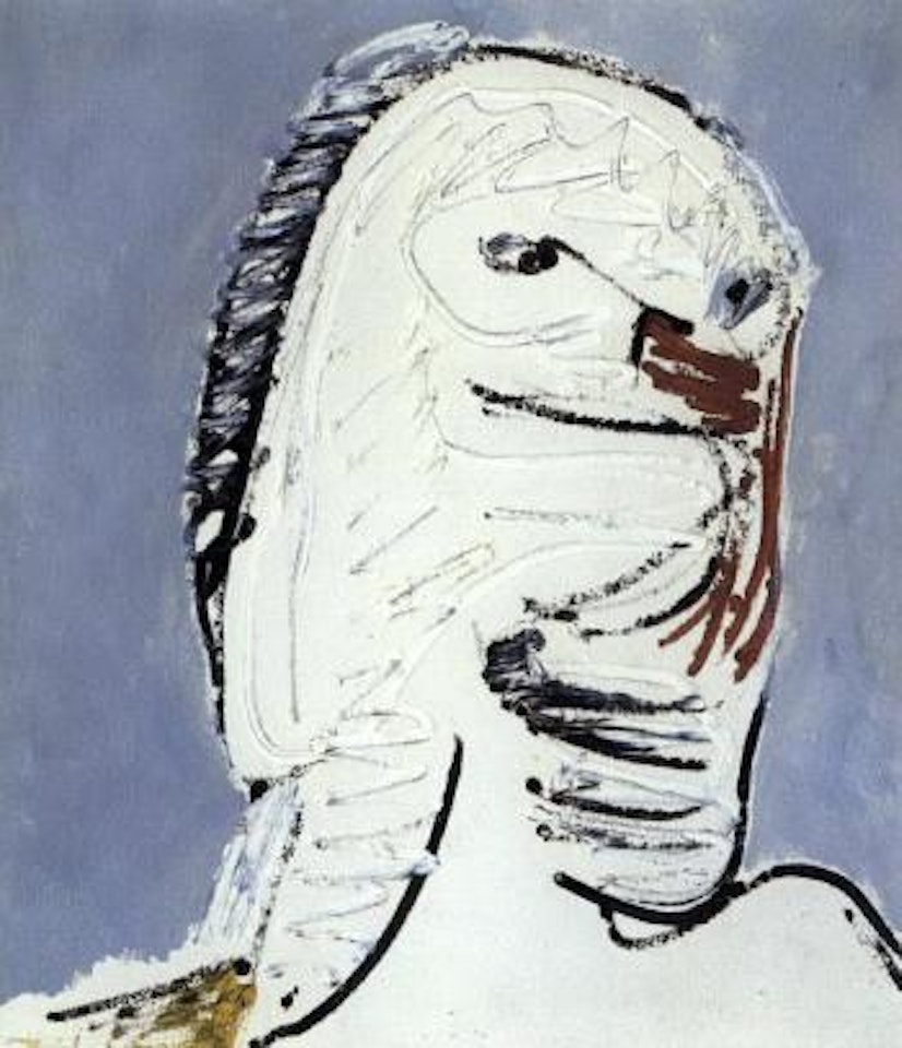The snowman - portrait of Borge Birch by Asger Jorn