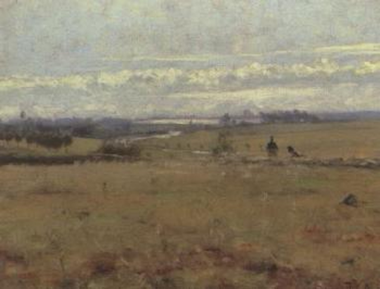 Early morning across the marshes by Hans Andersen Brendekilde