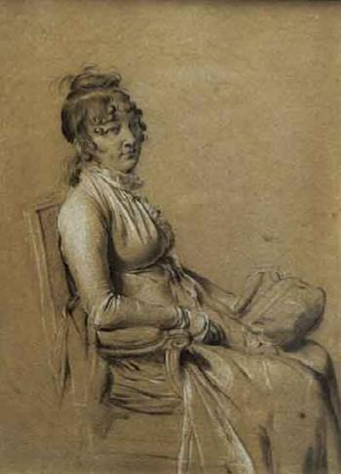 Portrait de madame houdon by Louis-Leopold Boilly