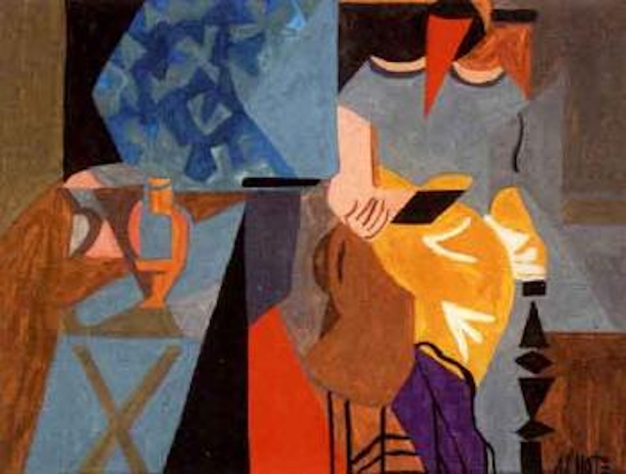 Lady in an interior by André Lhote