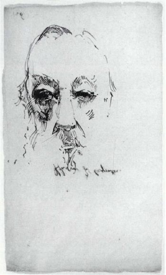 Gottfried Keller by Horst Janssen