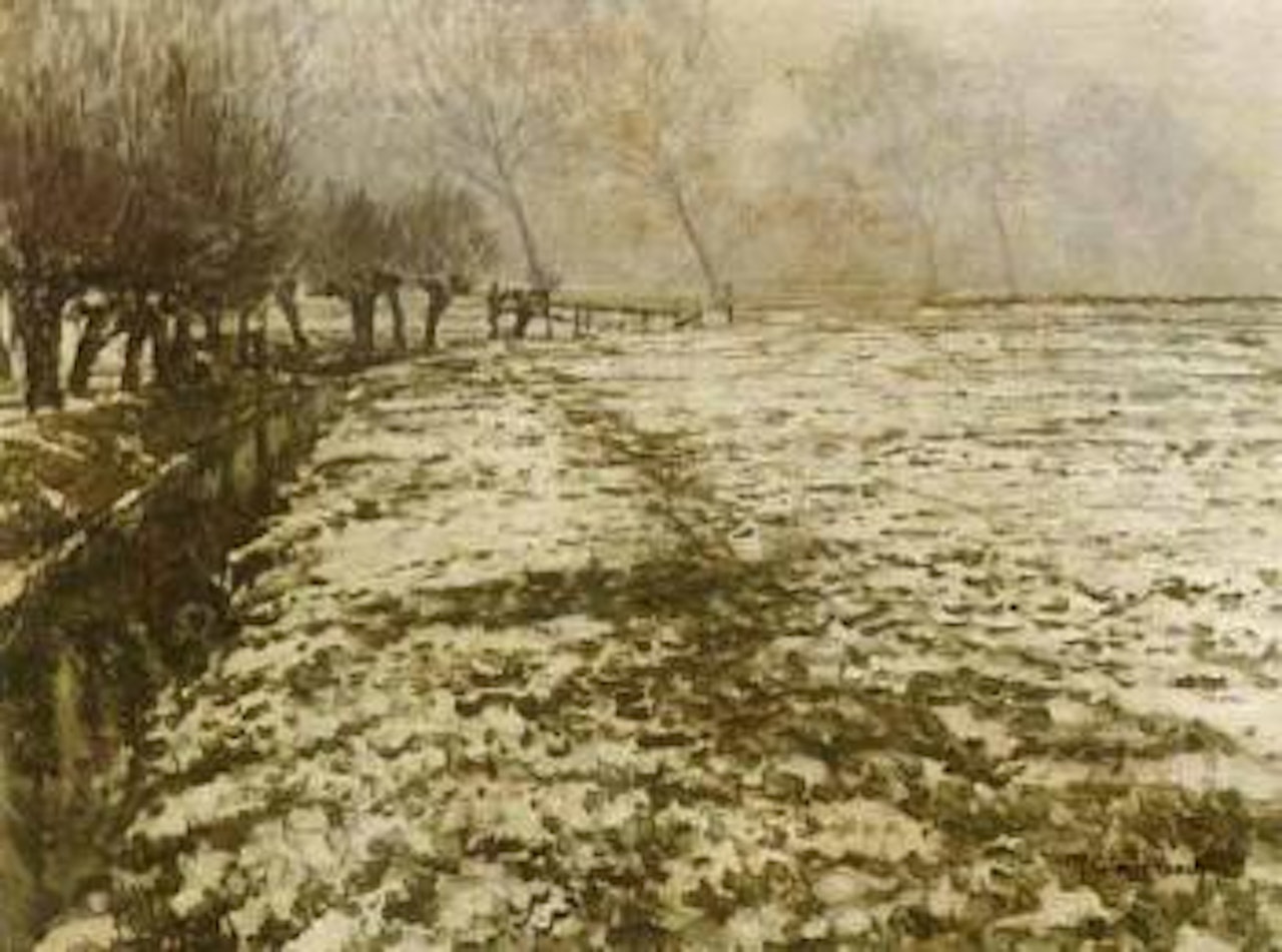 Melting snows by stream by Max Clarenbach