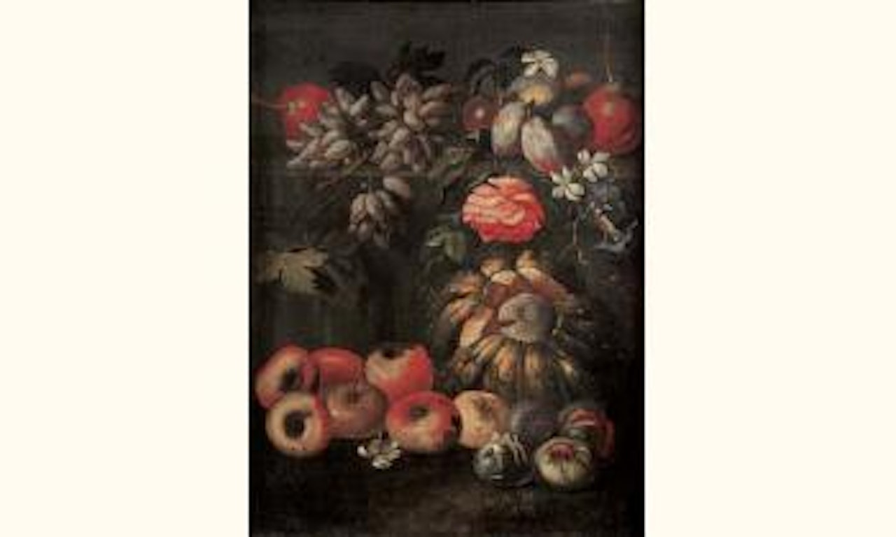 Nature morte de fruits et de fleurs by Michele Pace del Campidoglio