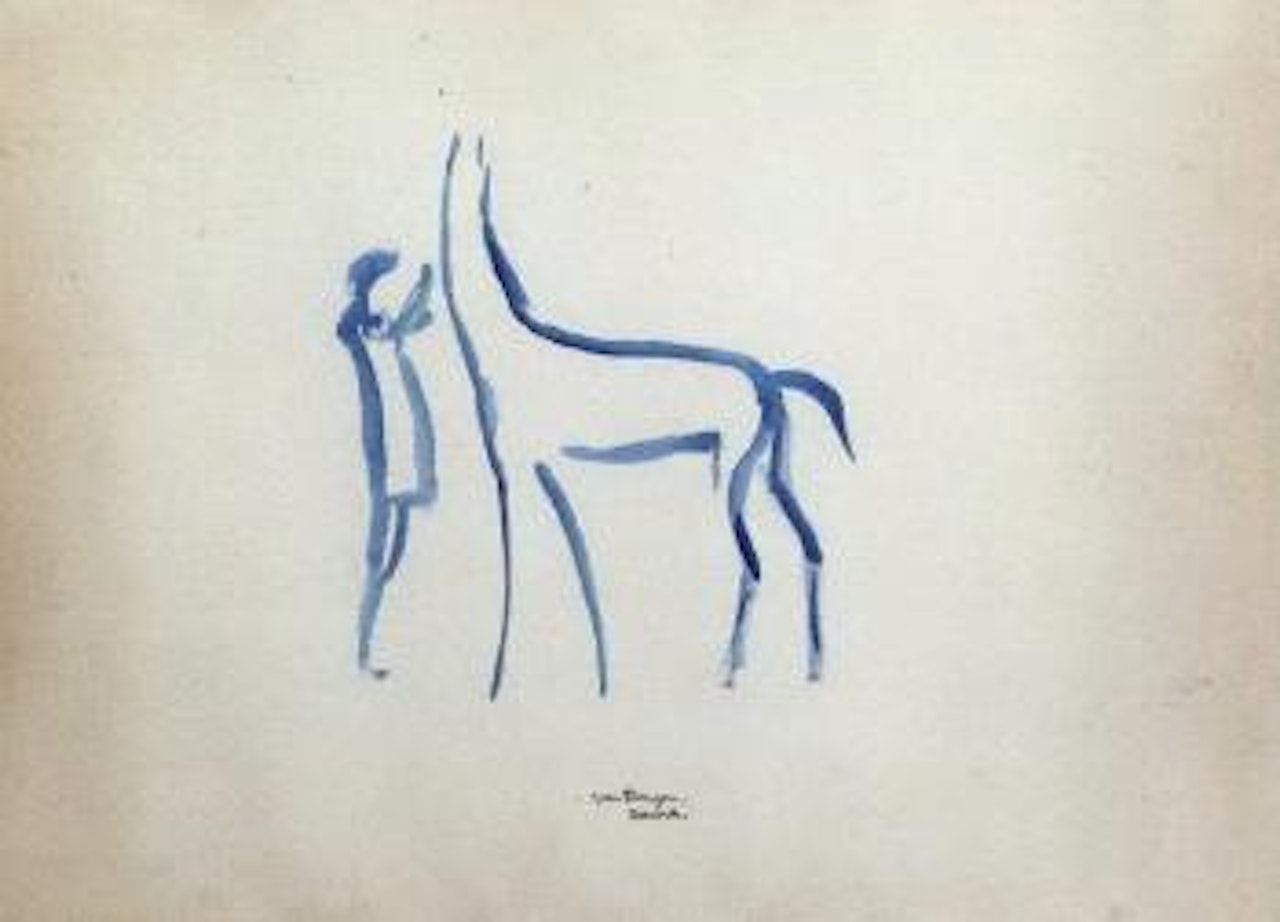 Personnage et cheval by Kees van Dongen