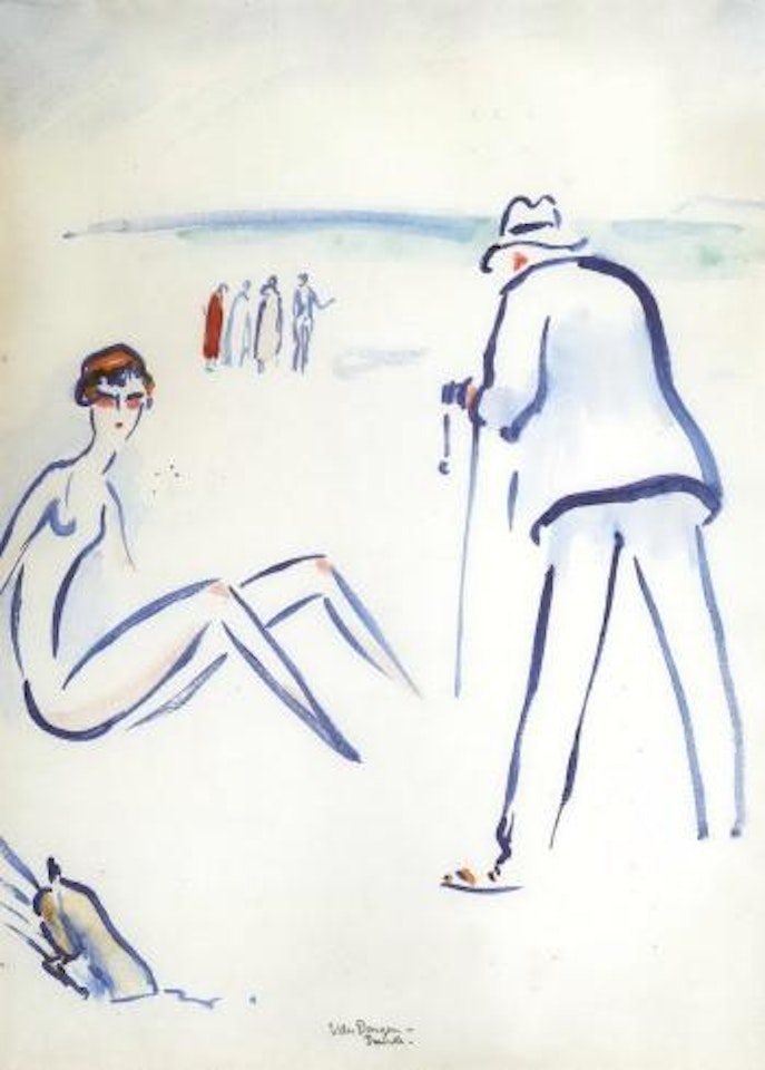 Deauville, la plage by Kees van Dongen