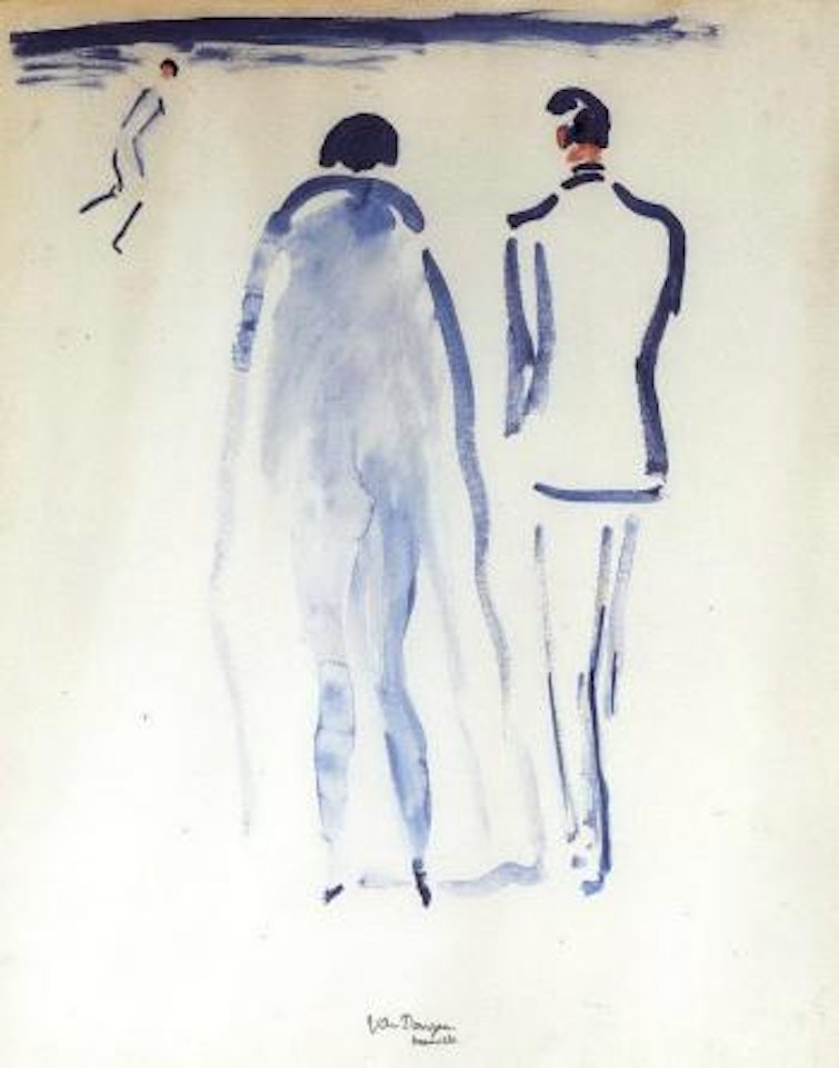 Deauville, la plage by Kees van Dongen