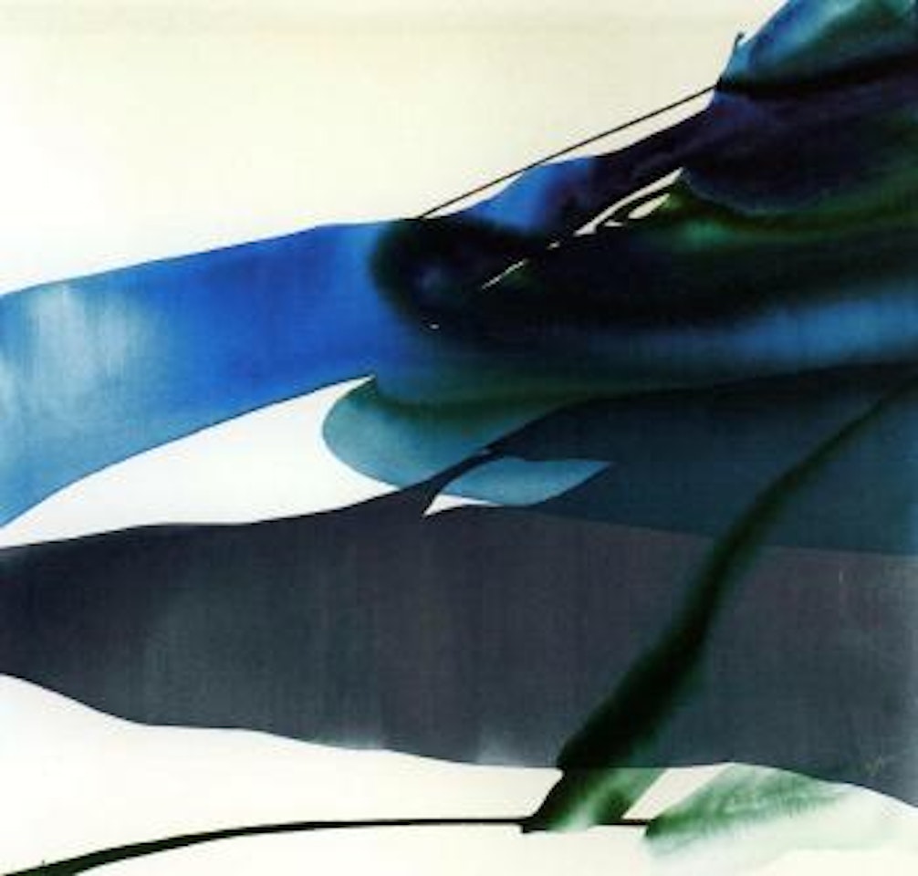 Phenomena with blue moving in by Paul Jenkins