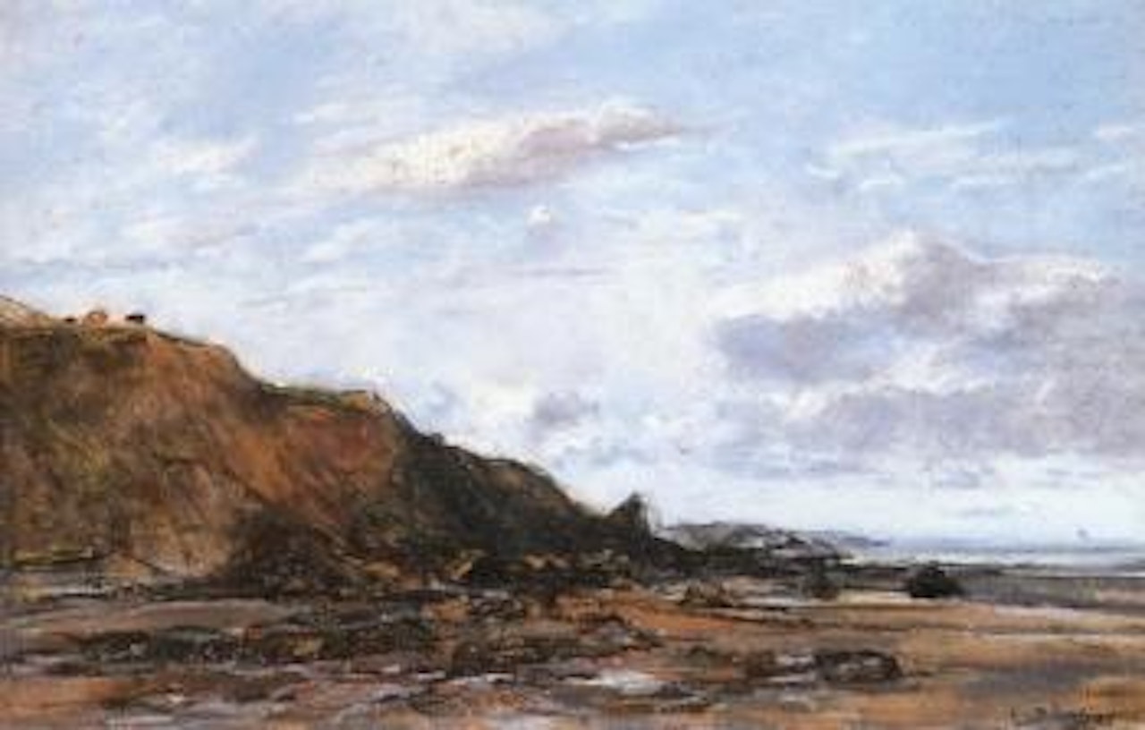 La Greve, environs de Honfleur by Eugène Boudin