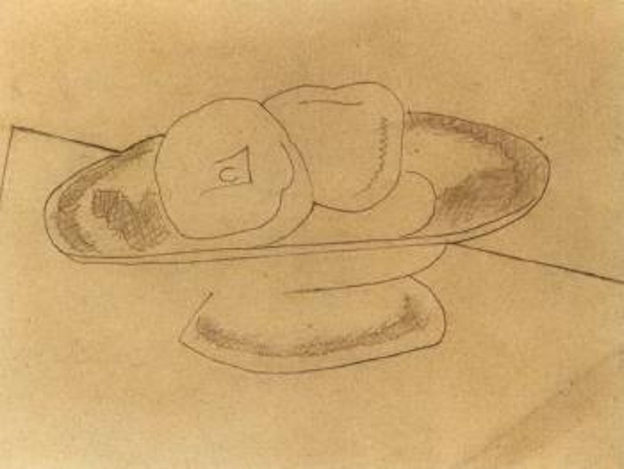 Compotier aux deux pommes by Juan Gris