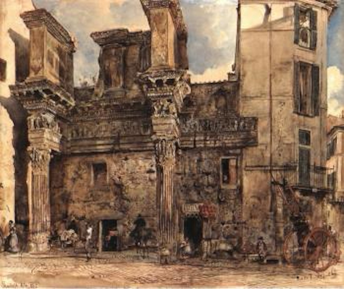 Nerva Forum in Rome by Rudolf von Alt