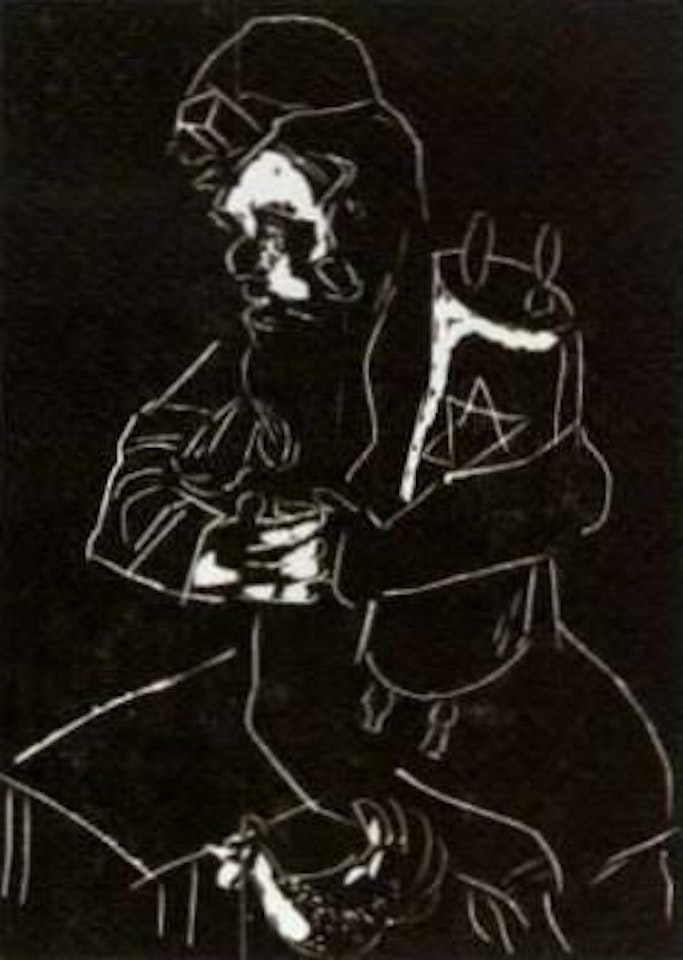 Jude mit Thora by Marc Chagall