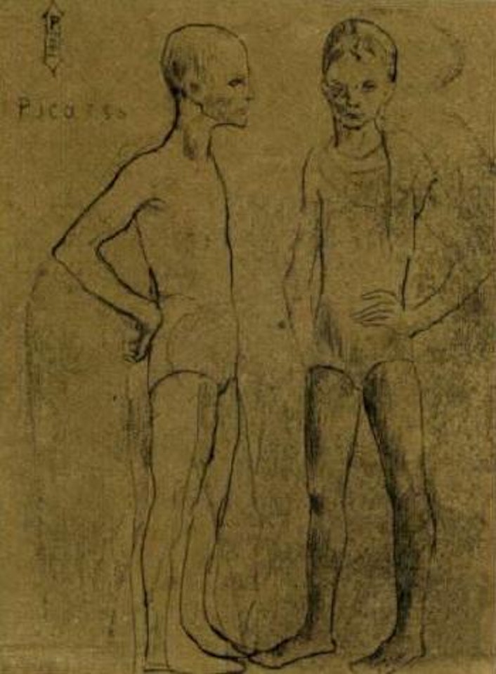 Les Deux Saltimbanques by Pablo Picasso