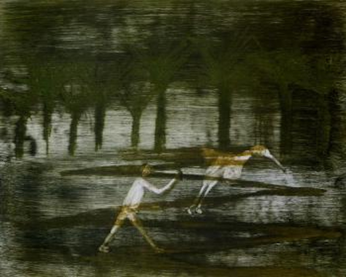 Man and bird by Sidney Nolan