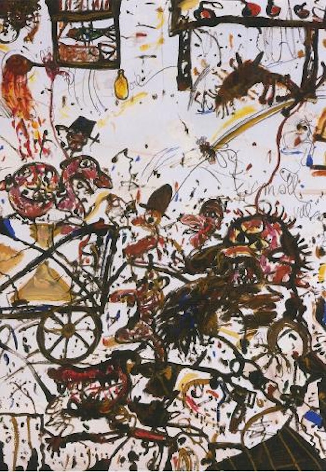 Village square by John Olsen