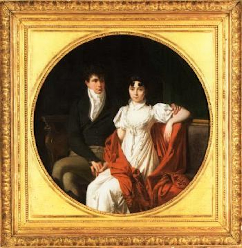 Portrait of a young couple by French School