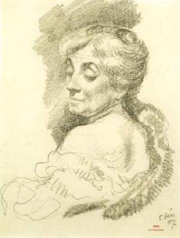 Portrait de mme van Rysselberghe by Theo van Rysselberghe
