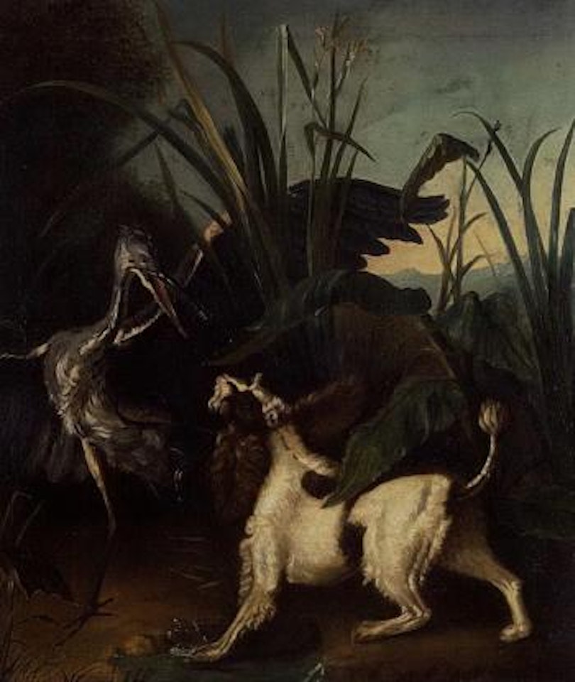 Heron in reeds by Frans Snyders