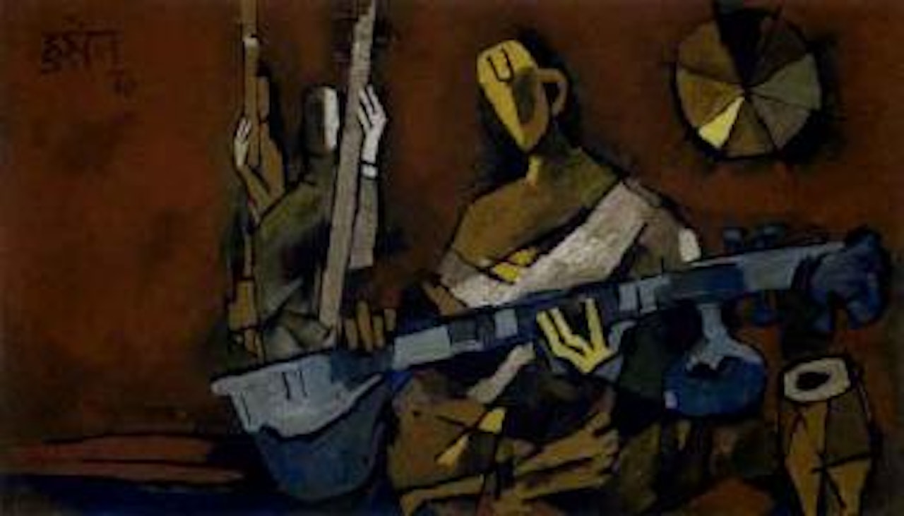 Orchestra by M.F. Husain