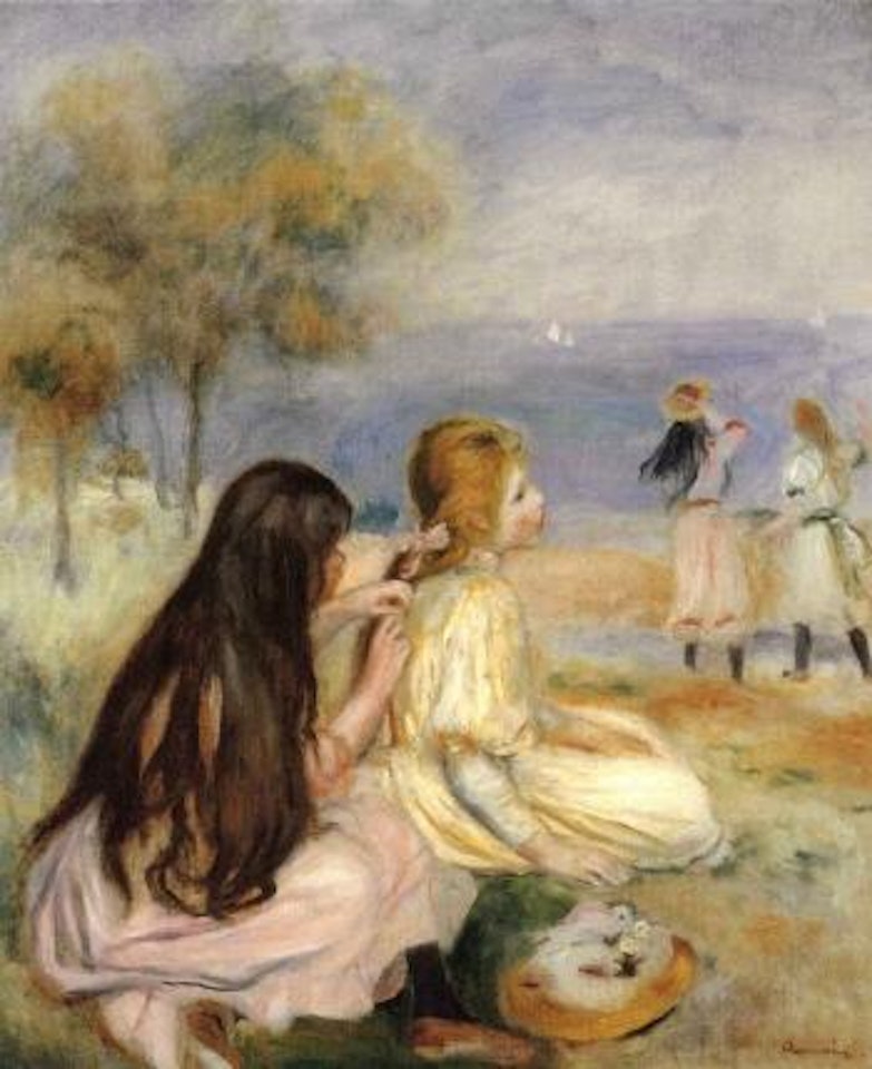 Les enfants au bord de la mer by Pierre-Auguste Renoir