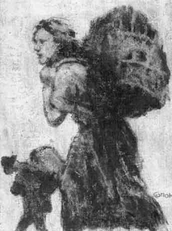 Carrying home turf by William Conor