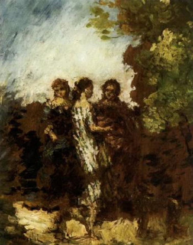 Les trois amies by Adolphe Monticelli