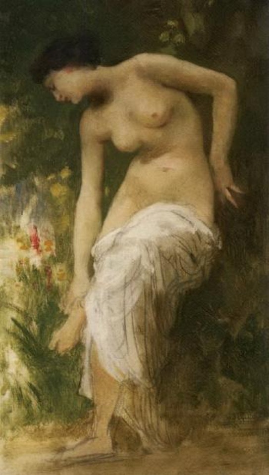 Apres la bain by William-Adolphe Bouguereau