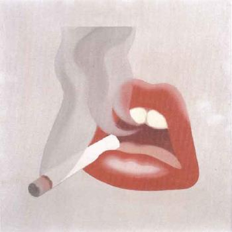Study for smoker no 7, mouth no 21 by Tom Wesselmann