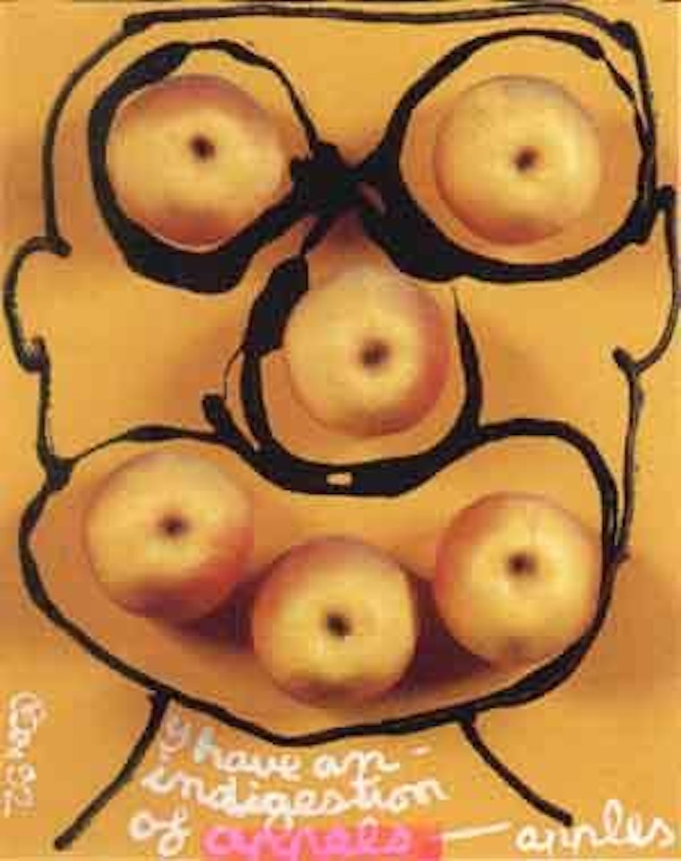 I have an indigestion of apples by Ben Vautier