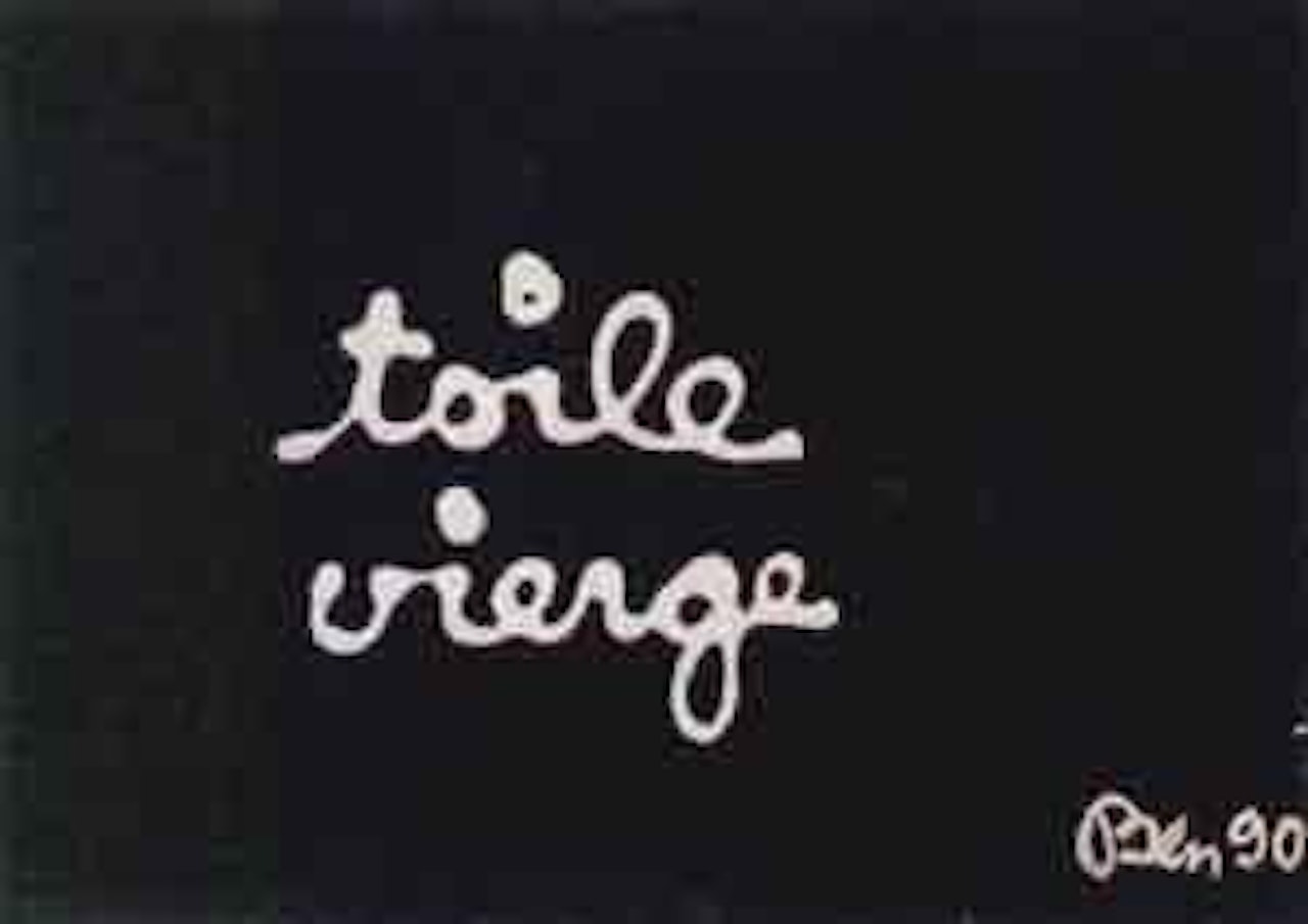 Toile vierge by Ben Vautier