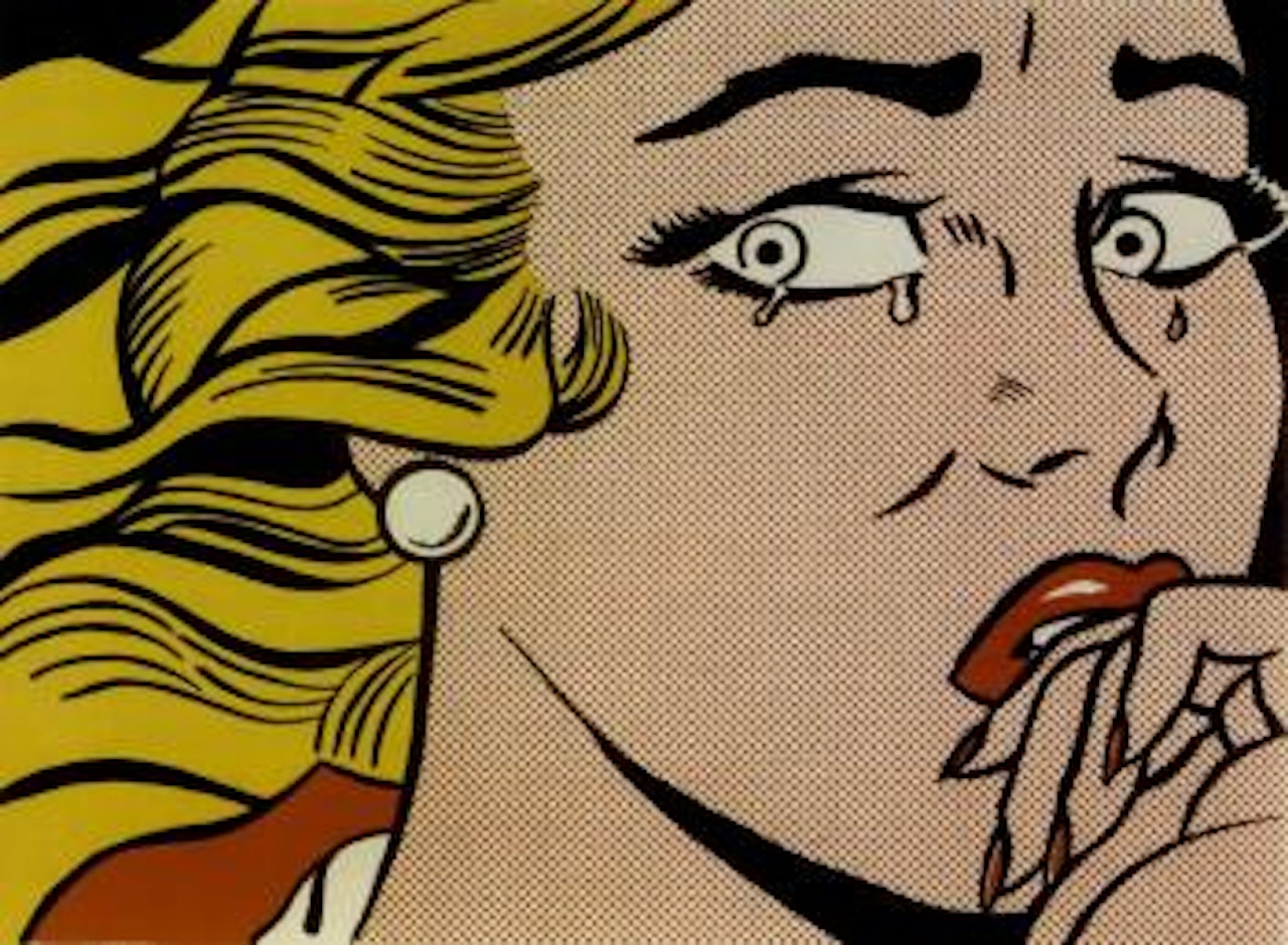 Crying girl by Roy Lichtenstein