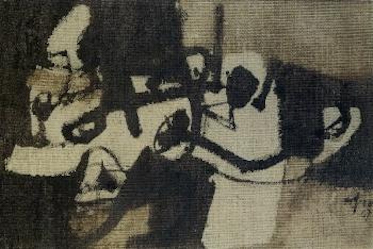 Small uncovered canvas by Afro
