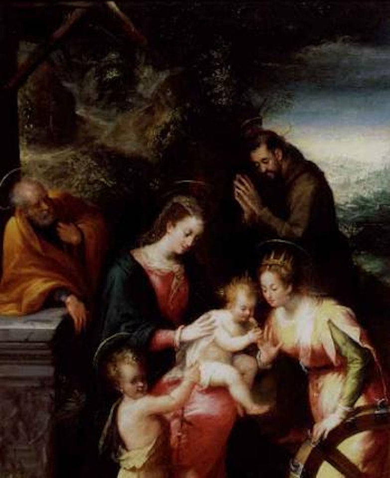 Saint Catherine's mystic marriage by Lavinia Fontana