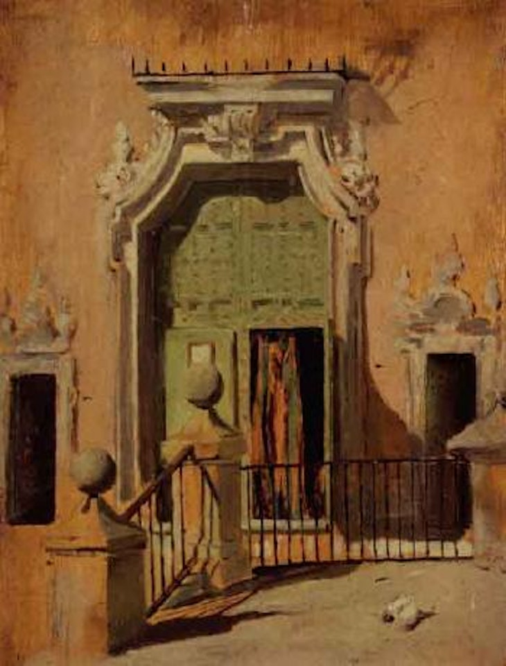 Palace door by Joaquin Sorolla Y Bastida